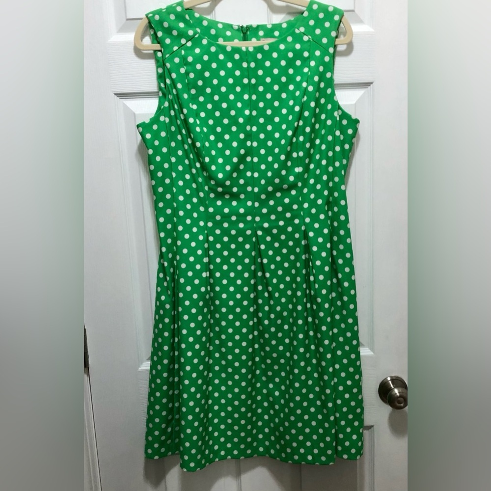 Established 1962 Green Polka Dot Fit & Flare Dress | Retro Classic A-Line - Picture 2 of 9